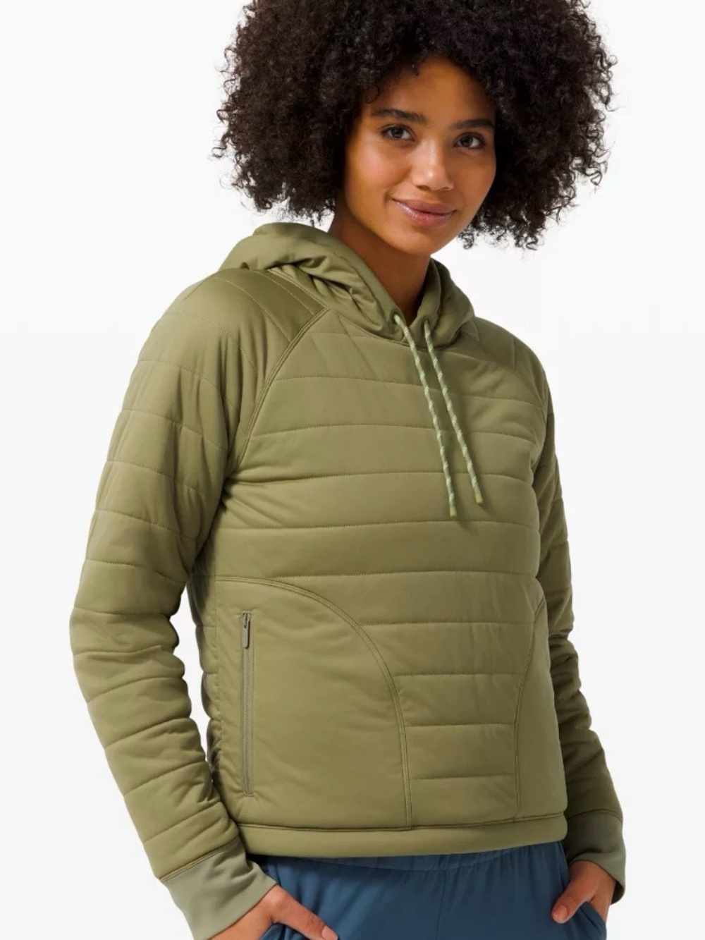Lululemon Dynamic Movement Hoodie – Bronze Green (Size 4)